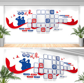 警队风采文化墙