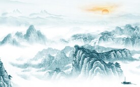 最新 中式新款山水 TiF分层