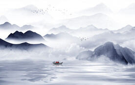 人气 中式新款山水 TiF分层