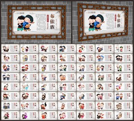 五十六个民族展板