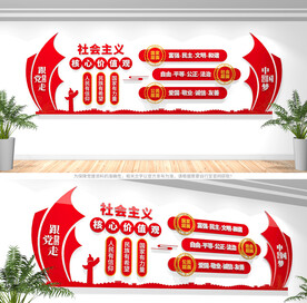 社会主义核心价值观文化墙