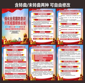 国防教育海报
