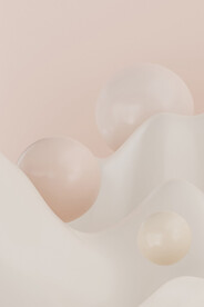 白色渐变3d泡泡背景