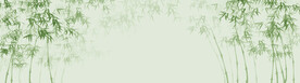 新中式水墨竹林风景背景墙