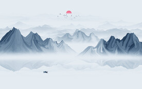 新中式意境山水画