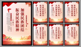 民族团结党建海报