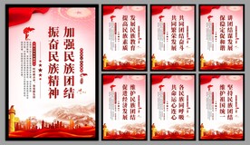 民族团结党建海报