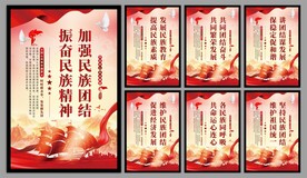 民族团结党建海报