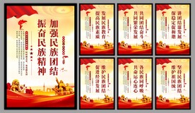 民族团结党建海报