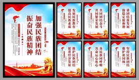 民族团结党建海报