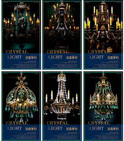 欧式大型复古铜灯蜡烛灯