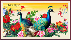 花开富贵牡丹装饰画