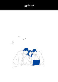 手绘职场人物会议