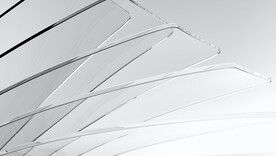 白色透明玻璃抽象立体造型