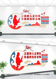 四有好老师文化墙