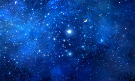 蓝色星空吊顶背景图