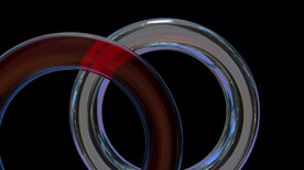 玻璃状3D立体圆圈背景