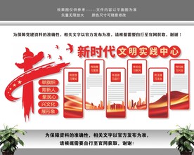 新时代文明实践中心党建文化墙