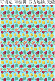 水果图案 夏季水果印花 