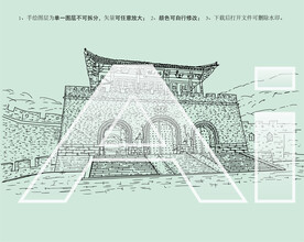 雁门关景区明有楼