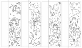 网红儿童卡通涂色本