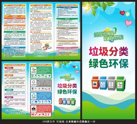 垃圾分类三折页