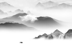 客厅 高端中式山水 TiF分层