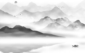 淡雅 高端中式山水 TiF分层