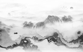 大气 高端中式山水 TiF分层