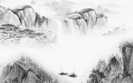 新品 中式高端山水 tif分层