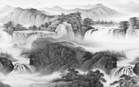 极简 中式高端山水 tif分层