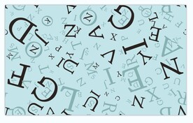 英文 字母 数码印花