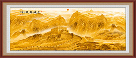 金色长城国画