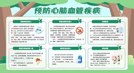 预防心脑血管疾病宣传栏