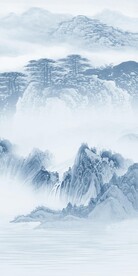 淡雅 简约中式玄关 Tif分层