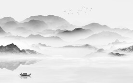 高端 灰色高雅山水 TiF分层