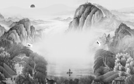 淡雅 灰色新品山水 TiF分层