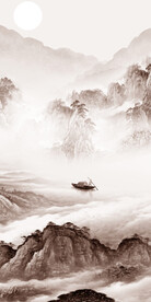 大气 简约中式玄关 Tif分层