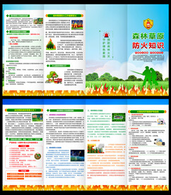 森林防火知识三折页