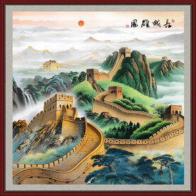长城山水画