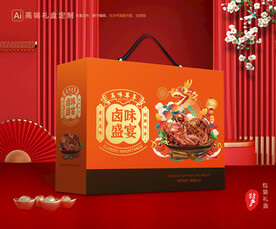 熟食包装 卤味礼盒