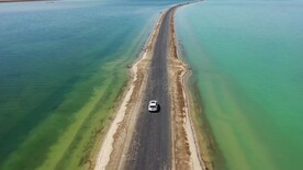 青海湖沙漠戈壁直播朋友圈视频