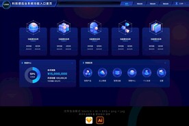 后台管理系统UI可视化首页