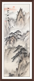 工笔国画山水
