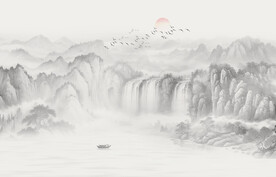 新中式意境水墨画