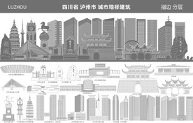 四川省泸州市 地标建筑