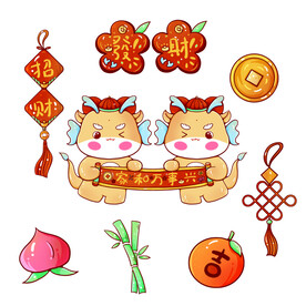 龙年贴纸