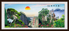 泰山风景画