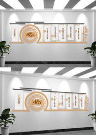 儒家五常传统美德文化背景墙