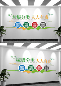 做好垃圾分类文化墙